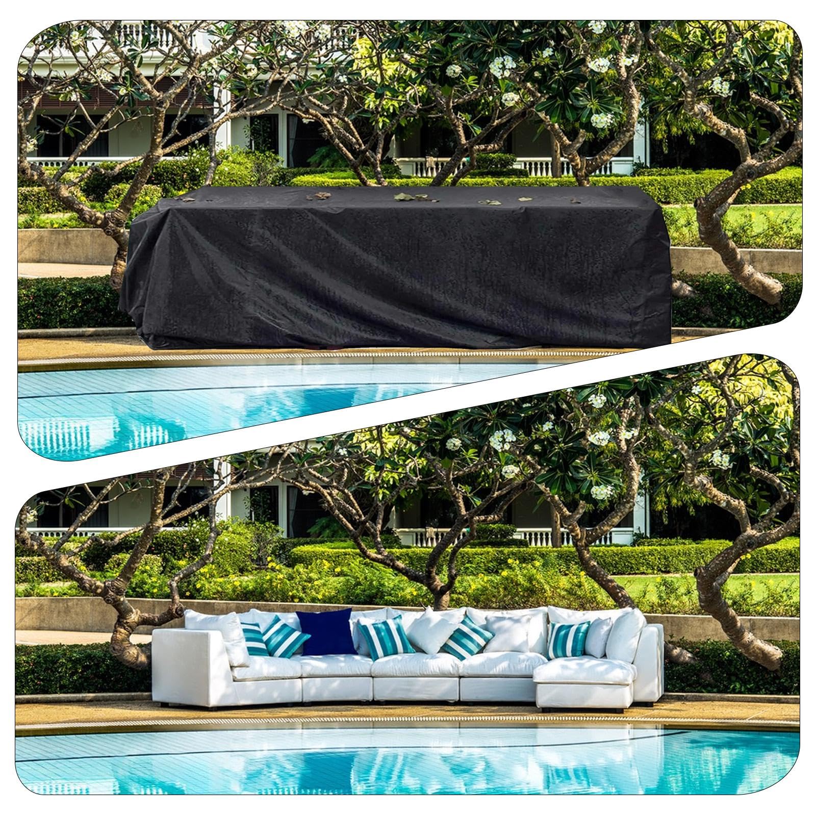 Housse imperméable meubles de jardin 90x75x64 cm anti-UV pour terrasse