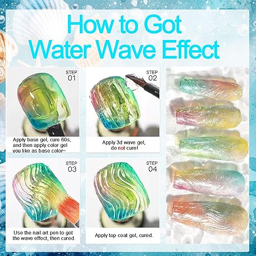 Miniatura 6 de Gel de escultura 3D para arte de uñas, 2 piezas de gel sólido no pegajoso para crear esculturas a mano y geles de moldeo 3D duros con Pro Brush UV