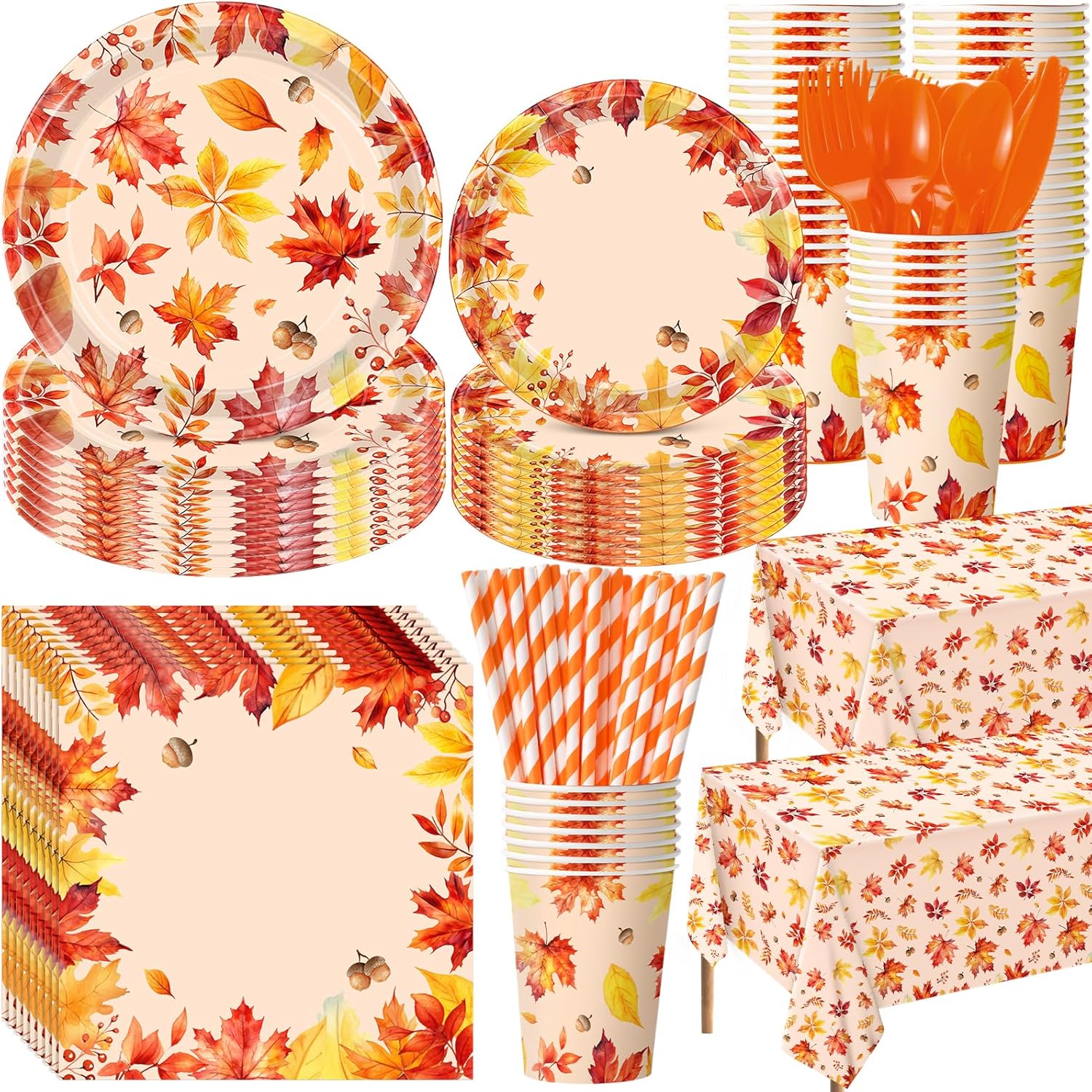 452 Pcs Pastel Easter Party Decoration for 50, Spring Easter Paper Plates Napkins Cups Tablecloth Cutlery Straws Rainbow Pastel Gingham Plaid Tableware for Spring Birthday Party Supplies