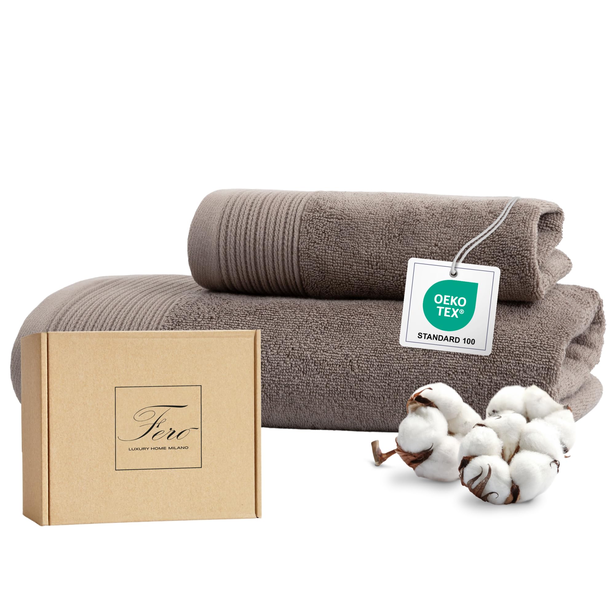 Set Asciugamani 1 1 Benedetta Beige Spugna 100% Cotone Con Balza Applicata - Maresca Home Decor - Foto 11