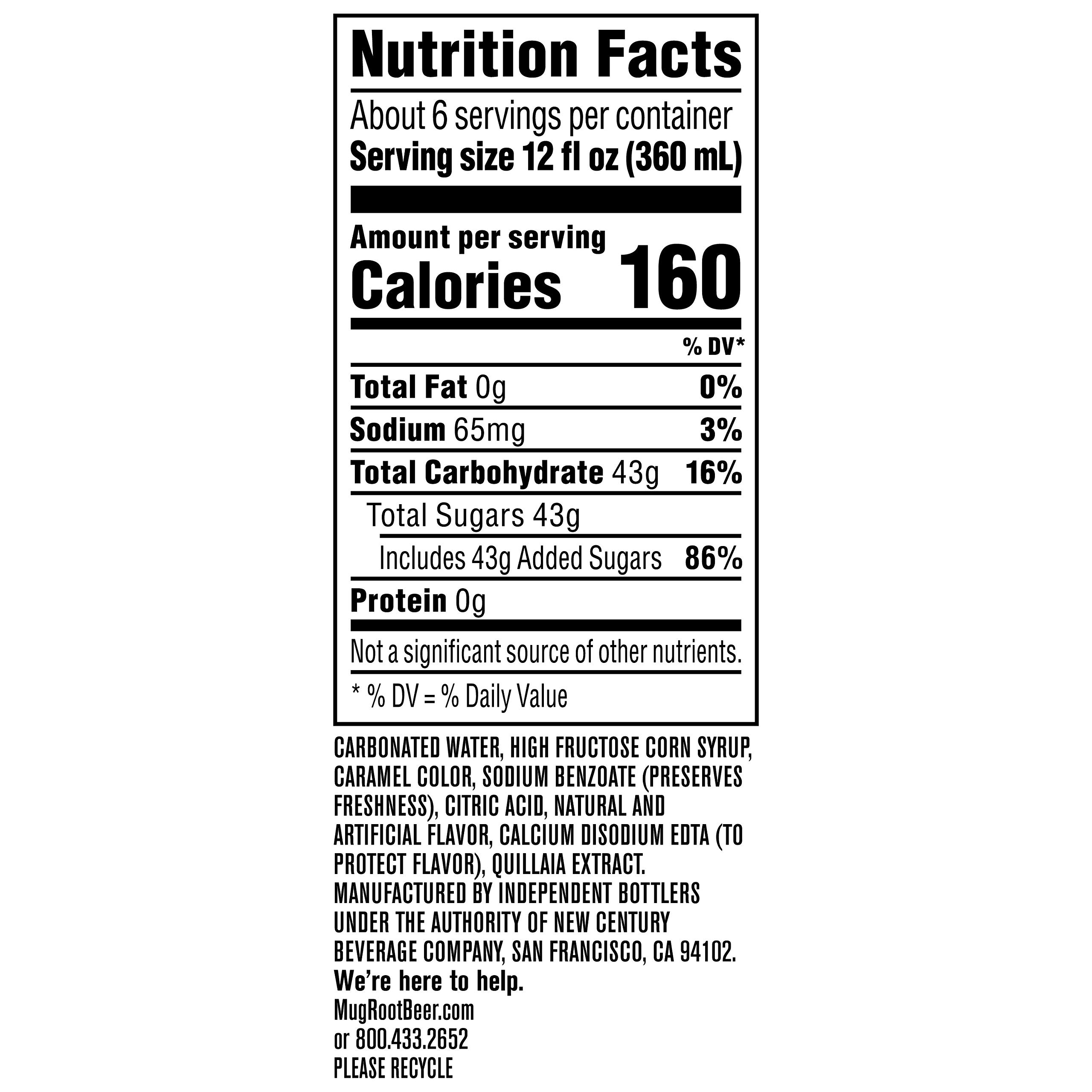 Mug Rootbeer, 67.6 Fl Oz Bottle
