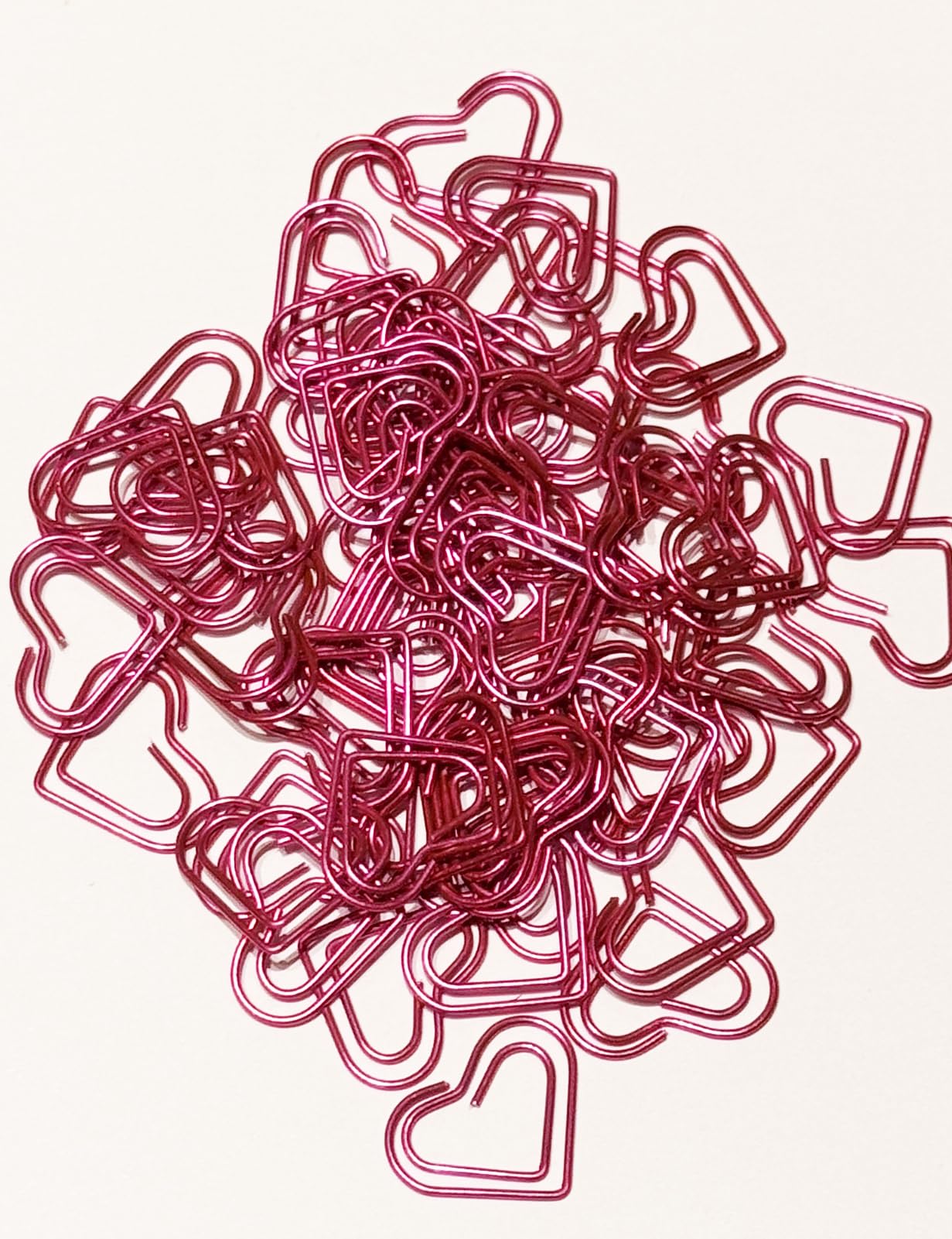 Herz-Büroklammern, niedliche Liebesherz-Lesezeichen-Clips, rosa Büroklammern, Schulbedarf, Geschenke, Rosa