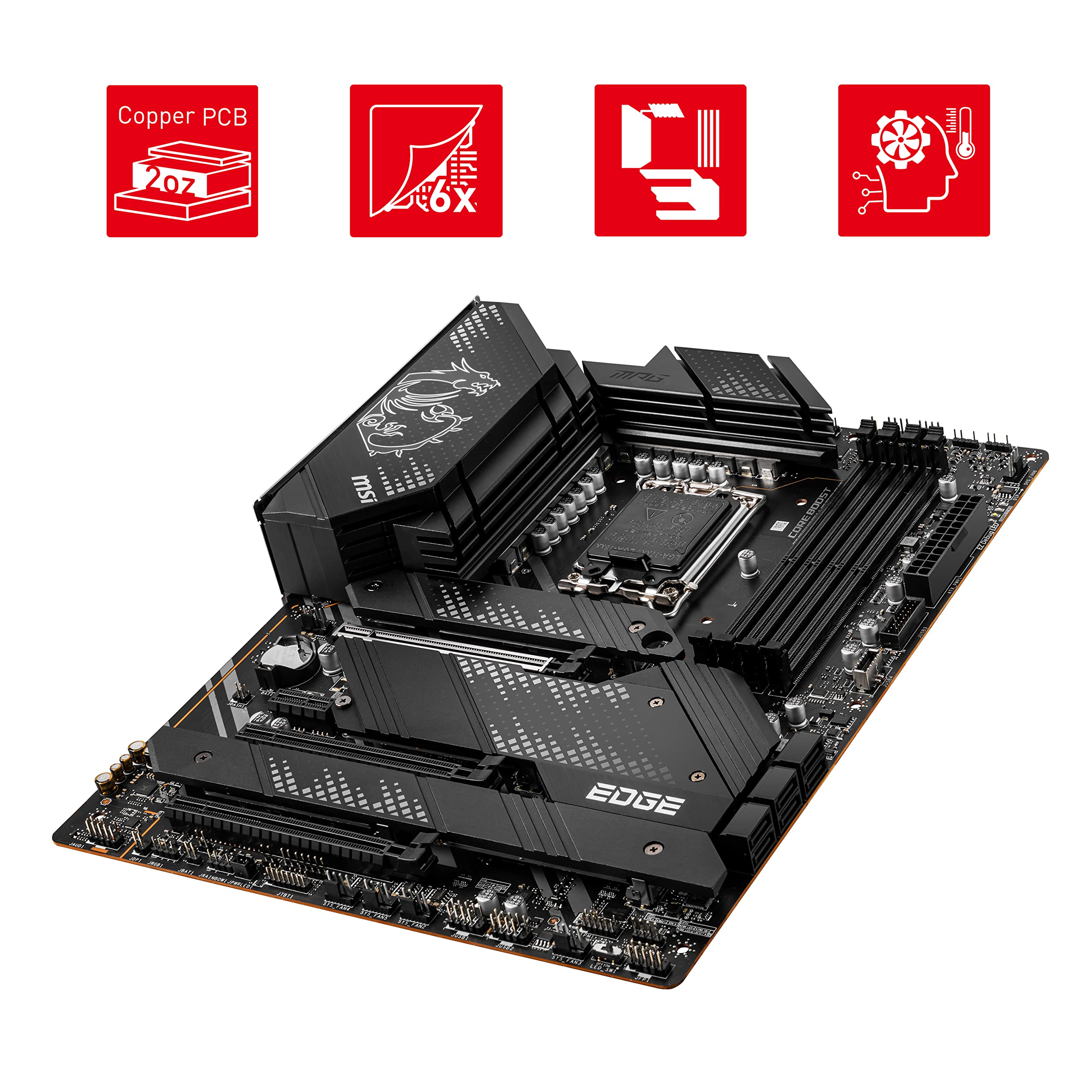 MSI MPG Z690 EDGE WIFI Gaming Mainboard ATX, unterstützt Intel