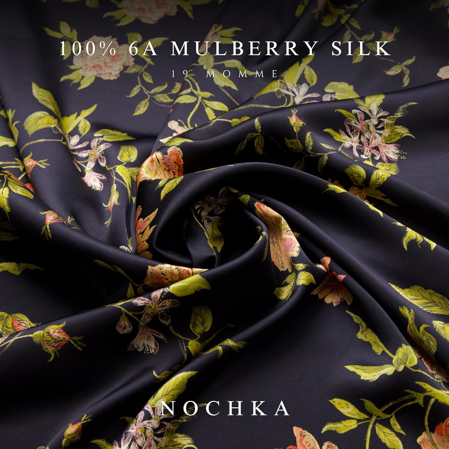 100% Mulberry Silk Bonnet for Women – Handmade in USA, 19 Momme Double-Layer Reversible Hair Wrap, Non-Slip Sleep Cap for Curly & Natural Hair, Luxury Hair Protection (Wild Rose)