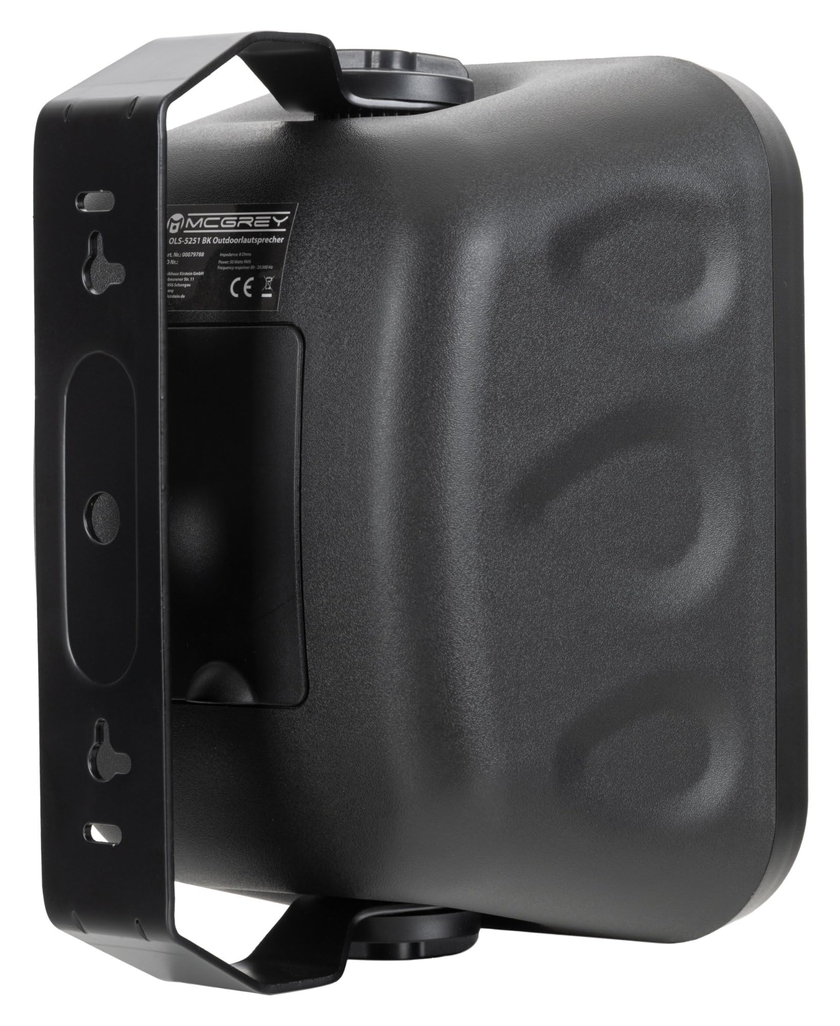McGrey OLS-5251BK dwudrożny głośnik HiFi Outdoor - 50 W - czarny - z zestawem Bluetooth - w zestawie mini wzmacniacz HiFi i kabel głośnikowy