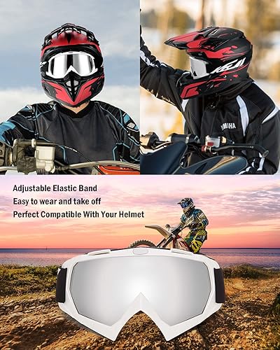 Miniatura 3 de KEMIMOTO Gafas de motocross y ATVUTV con protección anti UV