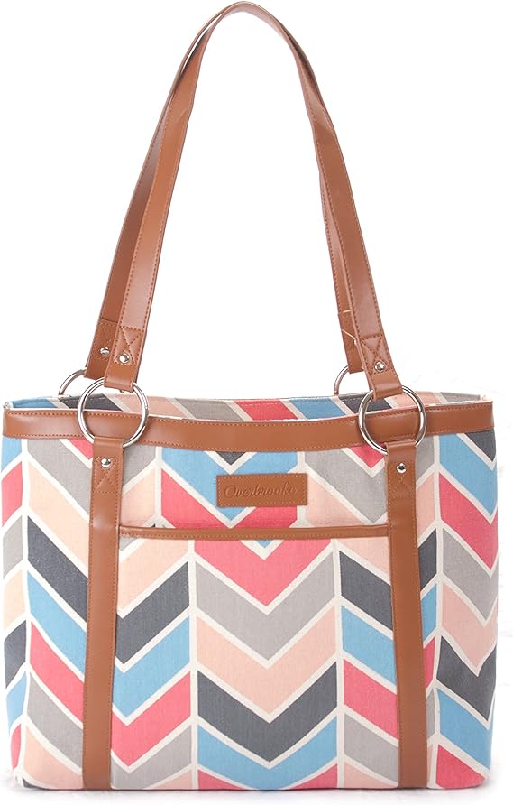 Overbrooke Classic Canvas Laptop Tote Bag Womens Shoulder