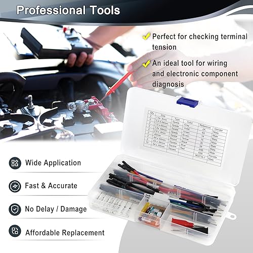 Miniatura 4 de J-35616 TP-300-A Kit de cables de sonda de prueba de terminal compatible con vehículos GM alternativos a EL-35616-300-A, 35616 (34 piezas)
