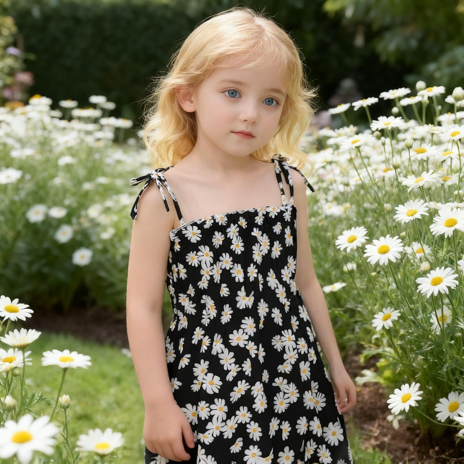 Girls Dresses, Toddler Dress, Little Toddler Girls' Flower Summer Strap Dresses,Backless Cute Floral Sundress for Kids - Image 6