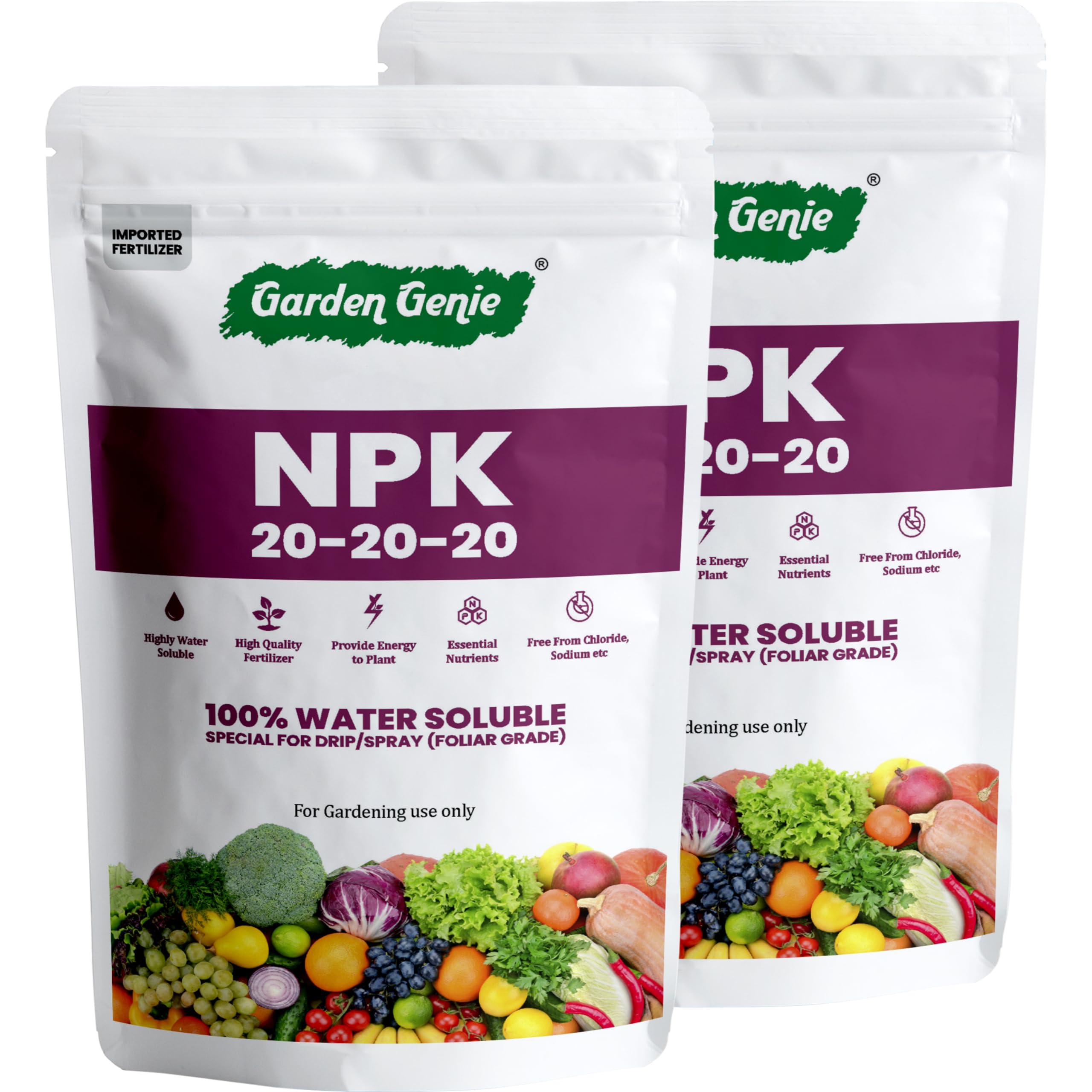 Npk 20 20 20 Fertilizer For Plants 800g | Complete Plant Food For Growth Boost, Fruiting & Flowering | Ideal For Home, Indoor, Outdoor Gardening