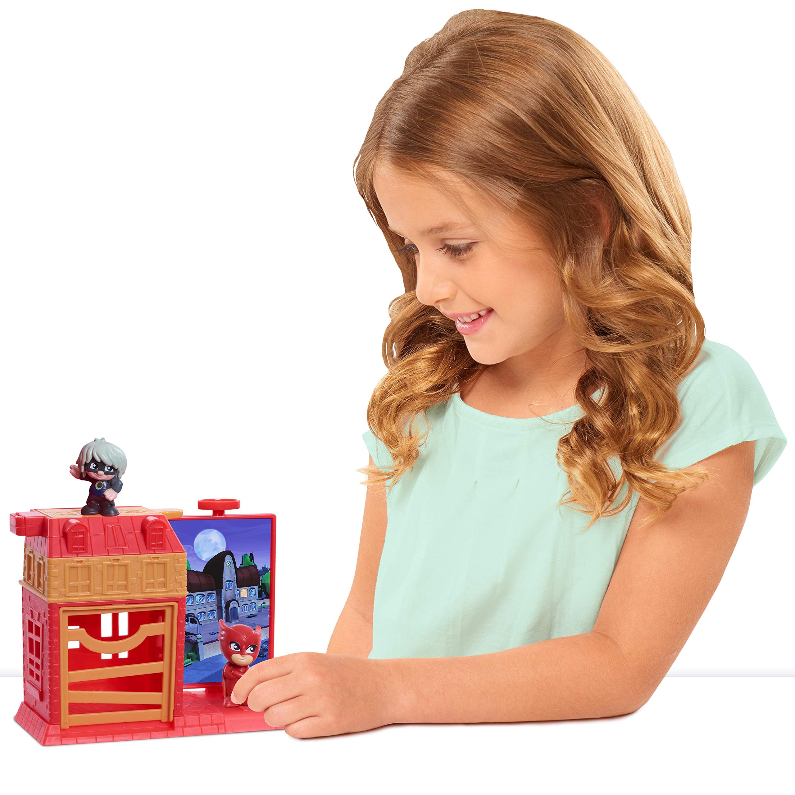 Buy PJ Masks Nighttime Micros Trap & Escape Playset, Owlette vs. Luna