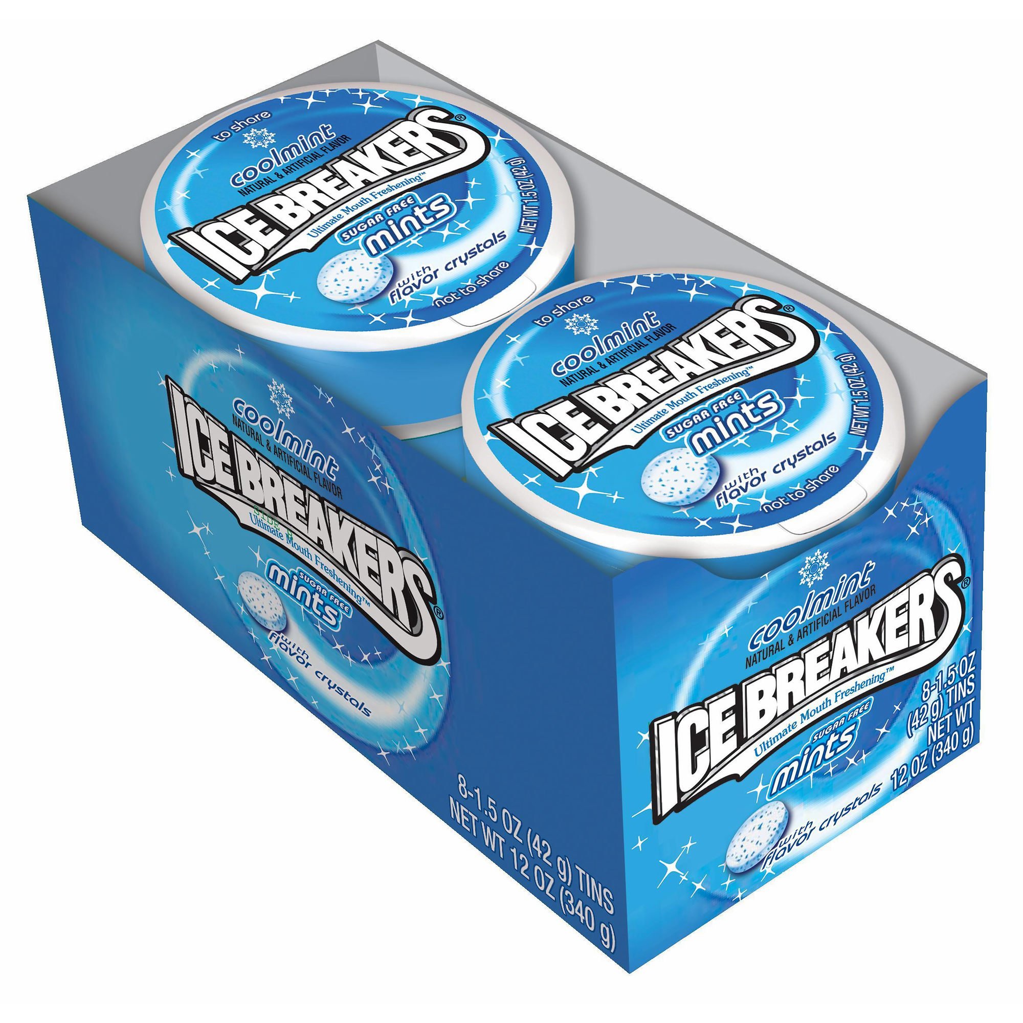 Ice Breaker Sugar Free Cool Mints, 8 pk. (pack of 2)