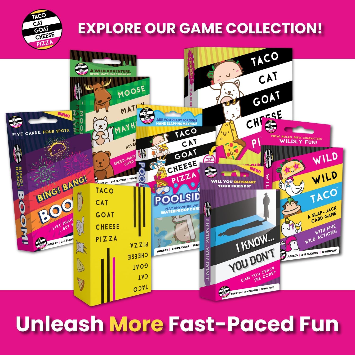 Taco Cat Goat Cheese Pizza Sweetheart Edition Card Game for Family Game Night | Candy-Free Valentine's Gifting | Easy to Play 15 Minute Rounds | Fun for Kids, Teens, Adults, and Families | 2-8 Players