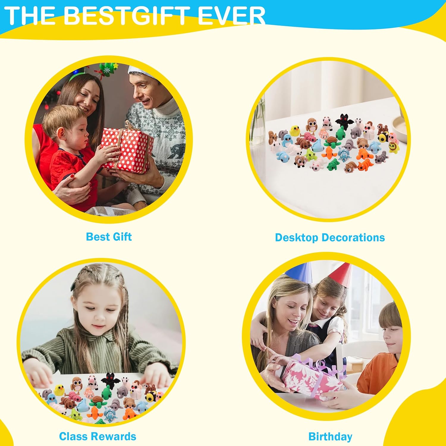Easter Basket Stuffers, 37PCS Animals Figures, 3D Printed Animals Figurines, Articulated, Fidget Toys, Party Favors for Kids, Goodie bag Stuffers, Unique Birthday, Easter Egg Hunts, Classroom Rewards