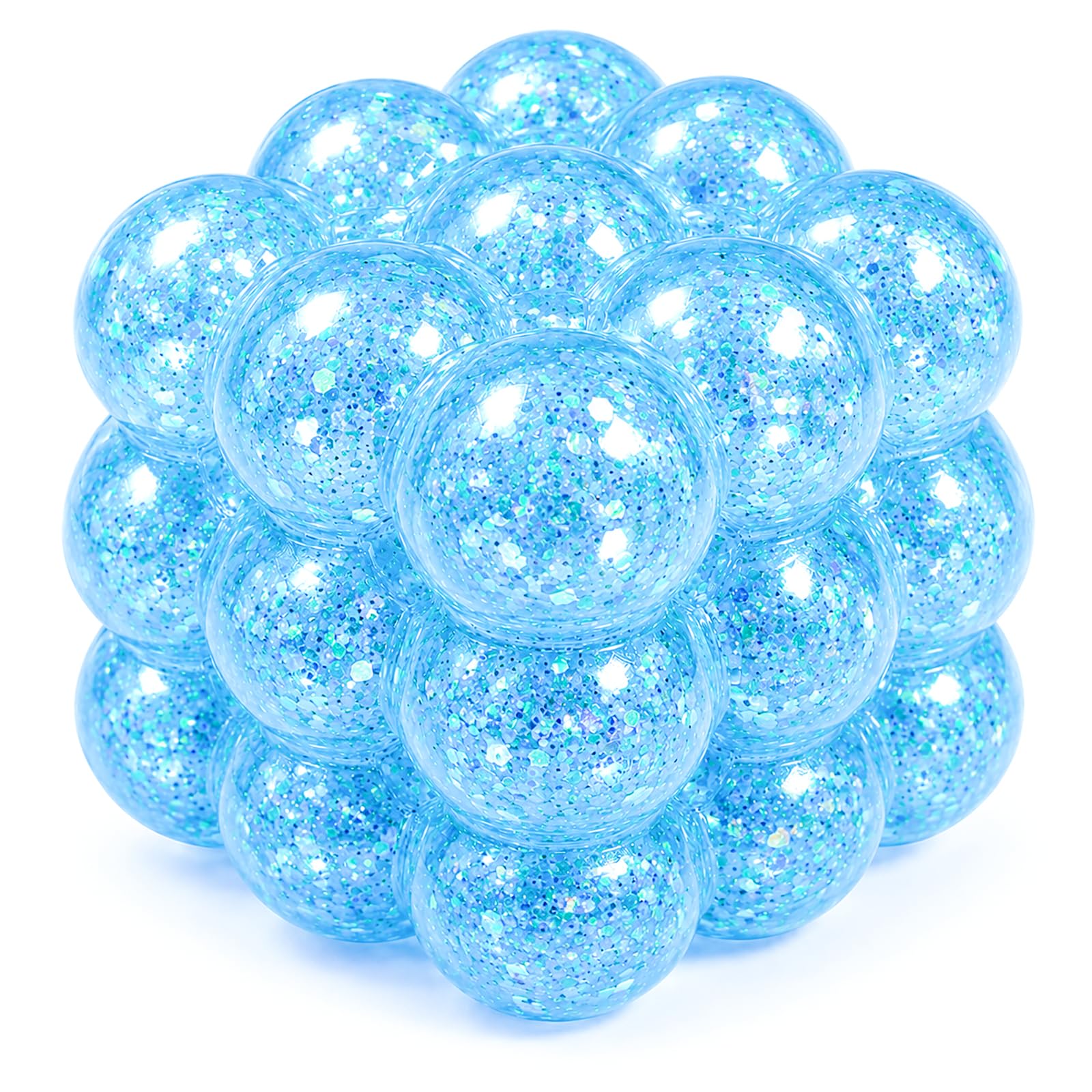 Clear Squishy Cube,5 cm Ice Cube Sensory Fidget Toy for Stress Relief — image 1