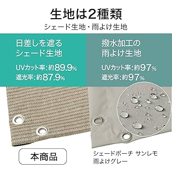 Amazon | タカショー 日よけ シェードポーチサンレモ 2200
