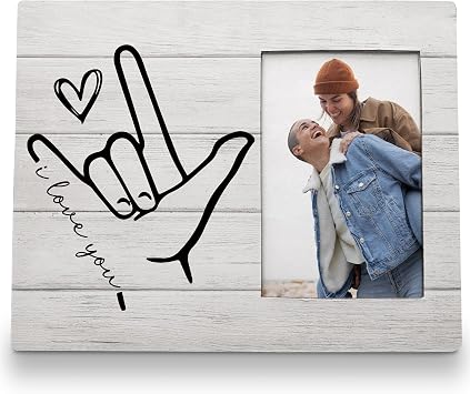 Love Picture Frame 8x10, Couple Picture Frames, Wedding Photo Frame, I Love You Heart Engagement Gift, 4x6, 177-ls