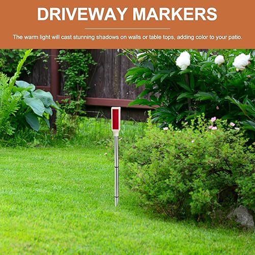 Miniatura 4 de ABOOFAN Luces solares de señalización de entrada: iluminación solar de advertencia de paisaje luces de entrada sensibles, estroboscópica, paisaje,