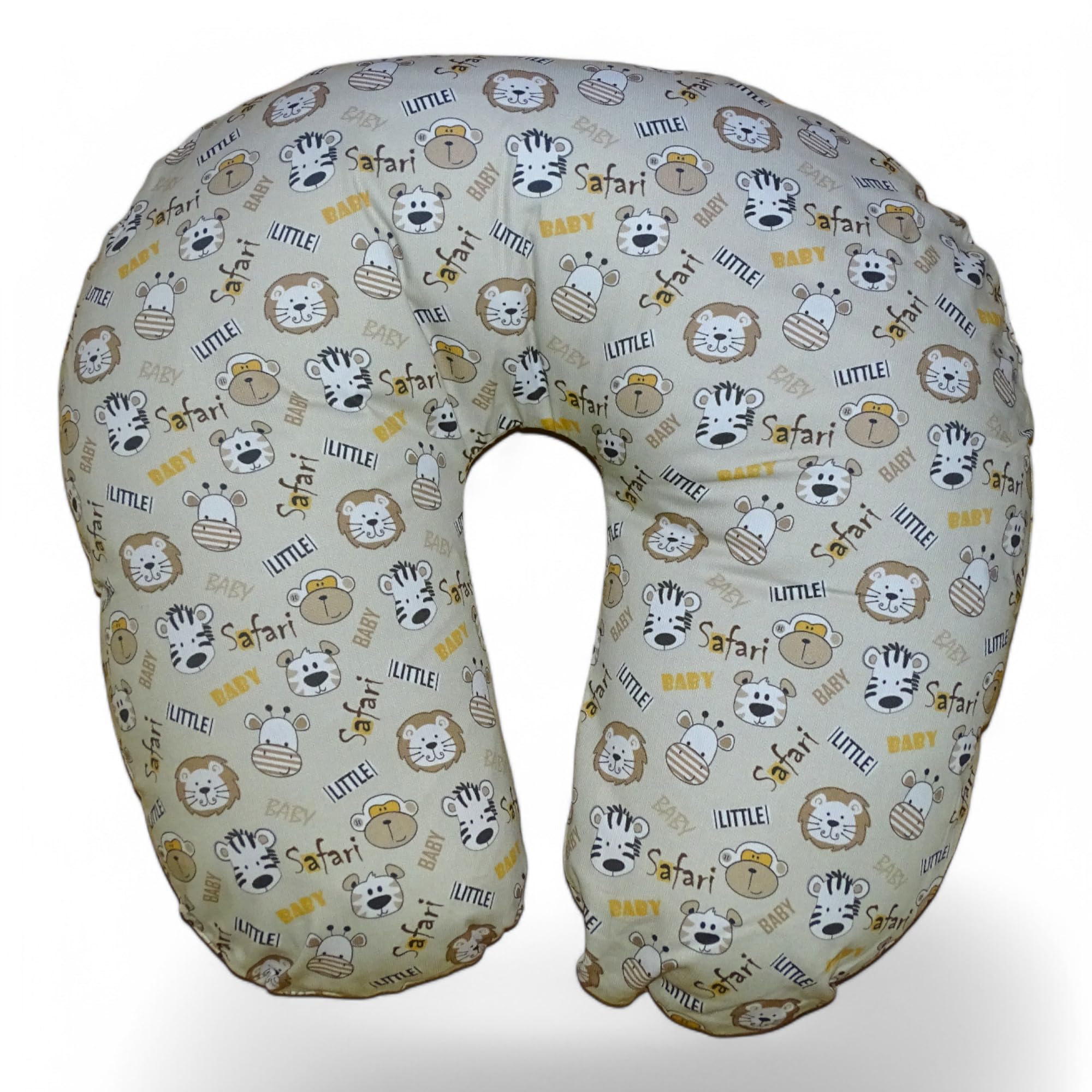variouss Cojín de Lactancia Ergonómico 50 x 50 cm: Funda Desenfundable con Cremallera (Safari Beige)