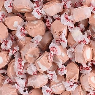 Root Beer Float Salt Water Taffy - Individually Wrapped Assorted Flavors - Old Fashion Saltwater Taffy Candy Bulk (1 Pound)