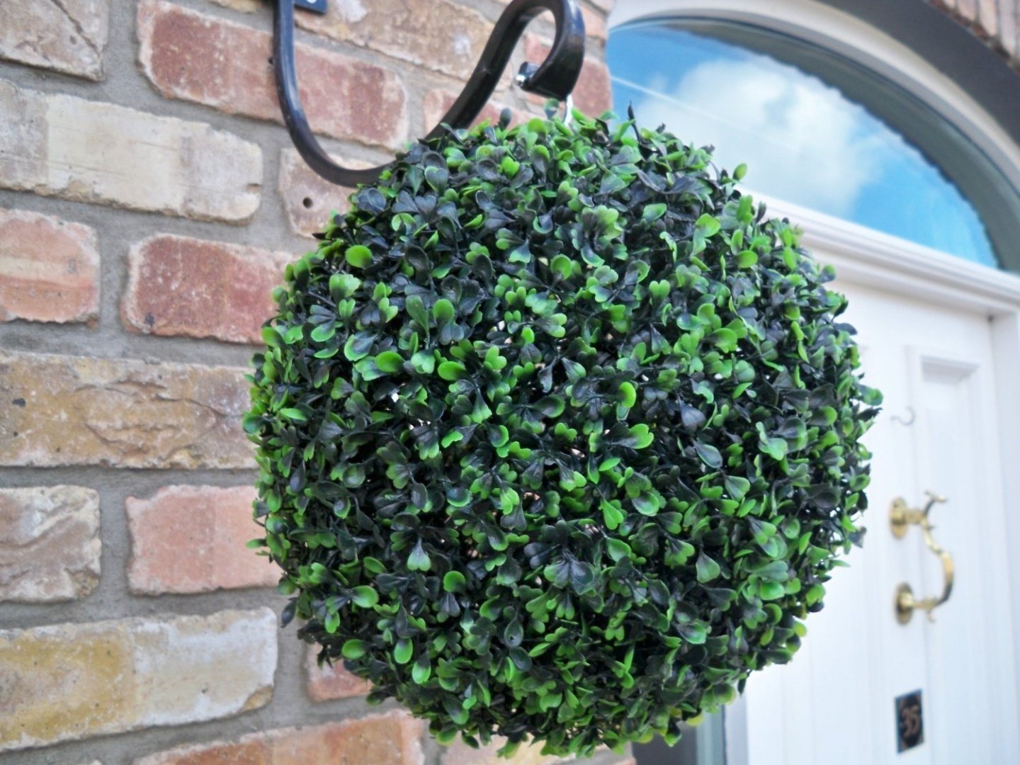 Best Artificial Pair of 28cm Boxwood Buxus Topiary grass balls