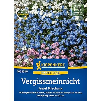 Kiepenkerl Profi-Line Jewel Mix 1068540 Forget-Me-Nots Seeds Spring Flowering for Flower Beds Pots and Cuts Approximately 10-20 cm High Wild Flower Seeds Flower Meadow