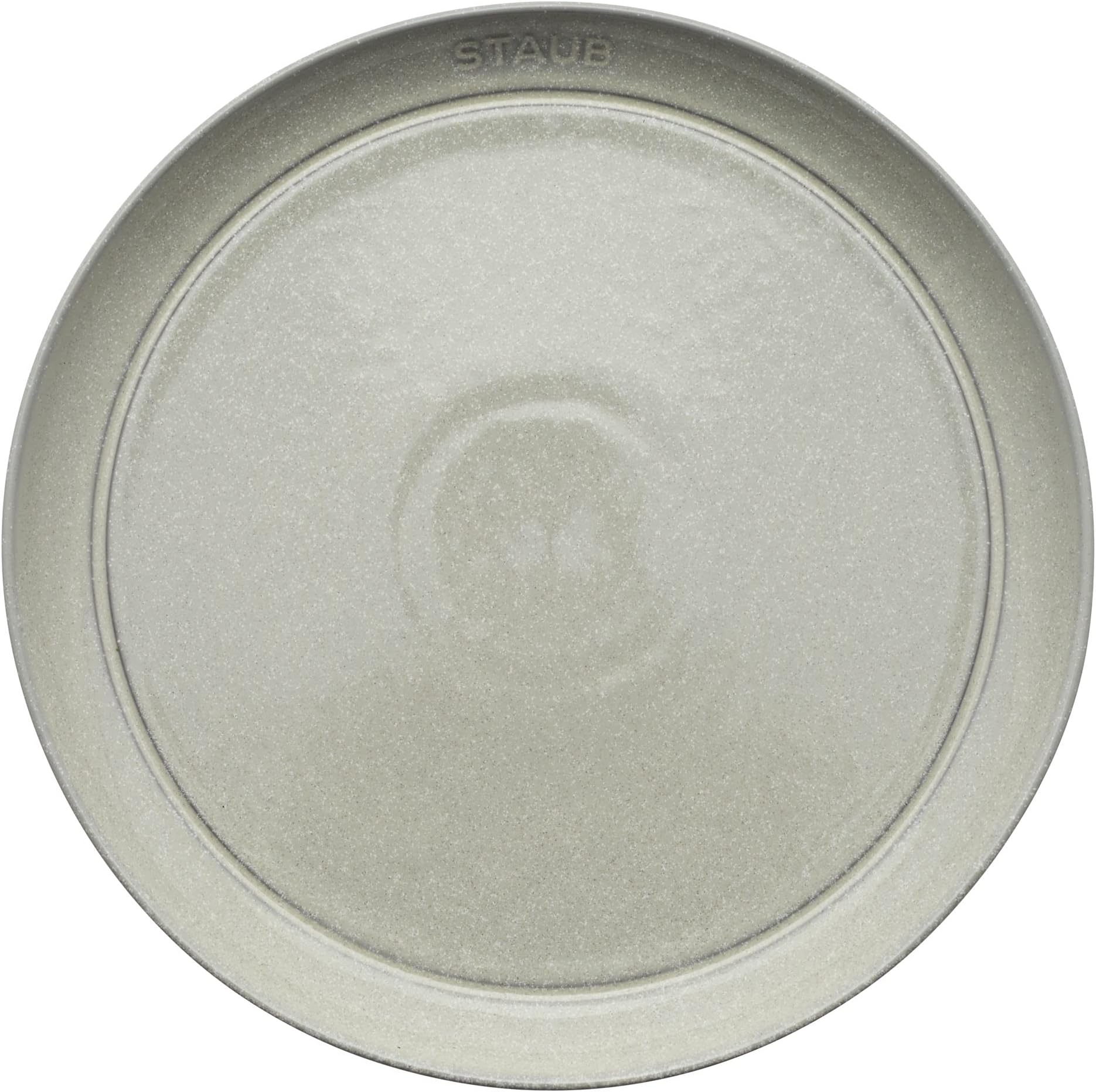Staub Ceramic Dinnerware 4-pc 10-inch Dinner Plate Set - White Truffle