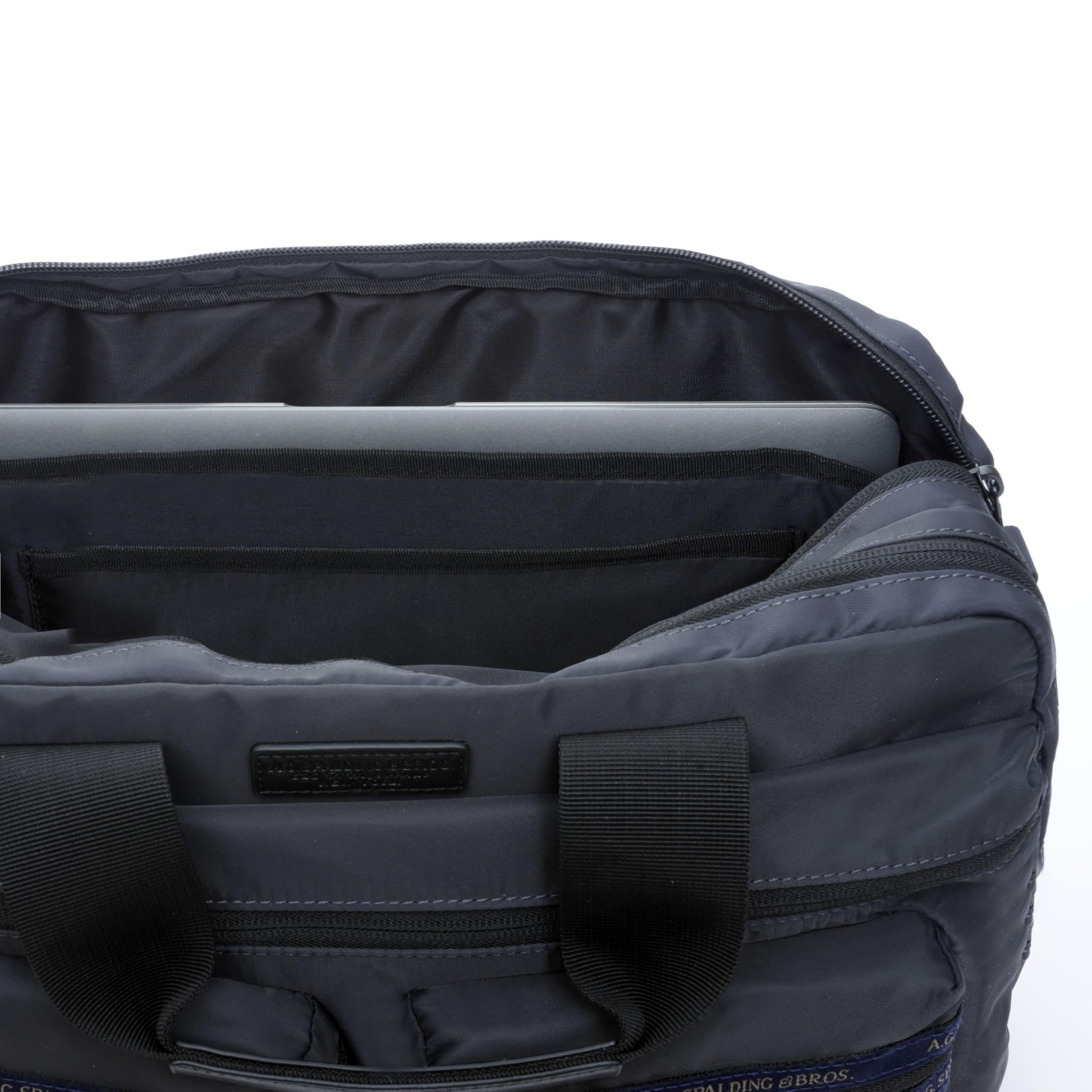 Blubox A.G. Spalding Cartella 2 Zip Mack Asfalto