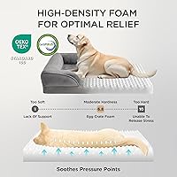Vista 17 de Bedsure - Cama ortopédica extragrande para perros, sofá cama lavable para perros extragrandes, espuma de soporte con funda extraíble y lavable, negro