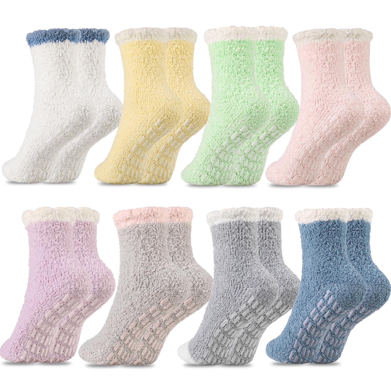 Women Cozy Cashmere Socks Winter Warm Sleep Bed Socks Floor Home Fluffy Socks Co