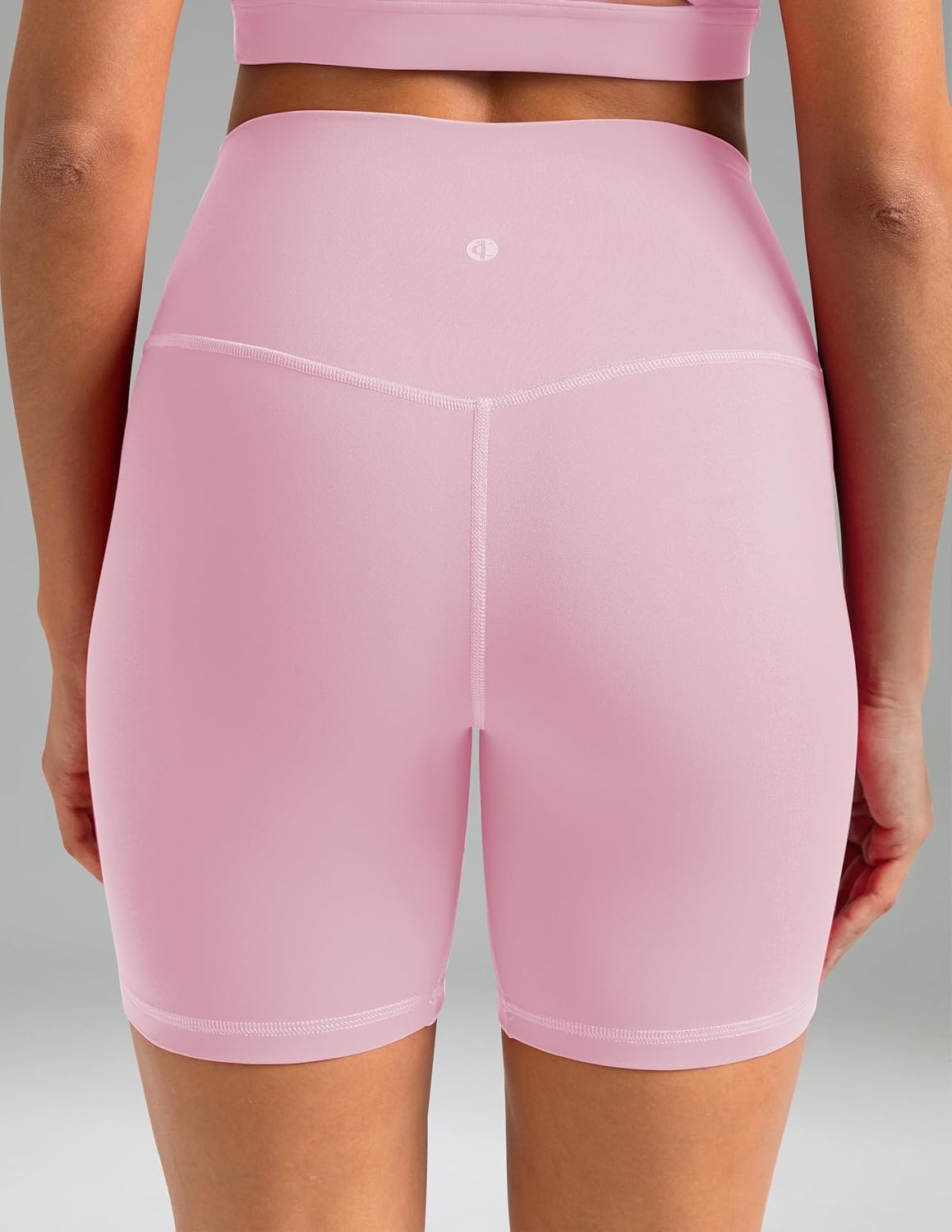 Colorfulkoala Dreamlux No Front Seam High Waist Biker Shorts for Women 6" Inseam Workout Yoga Shorts