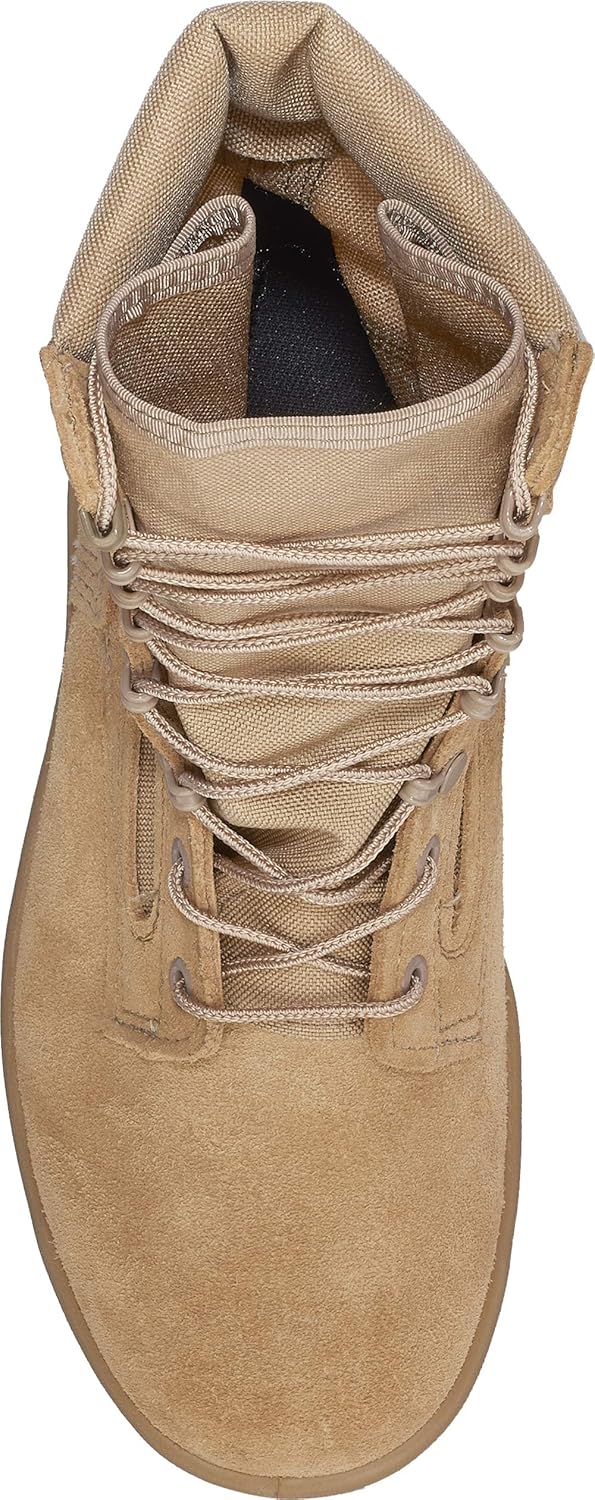 Belleville 390DES 8 Inch Hot Weather Combat Boot - AR 670-1 Compliant Desert Tan Cattlehide Leather Army Boots for Men with Vibram Sierra Outsole and Vanguard Premium Cushioning
