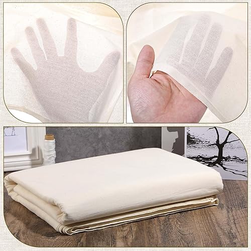 Miniatura 4 de The Bolt - Tela de muselina de peso medio de 63 pulgadas x 10 yardas, 100 % algodón, tela de muselina de algodón natural sin blanquear por The Bolt