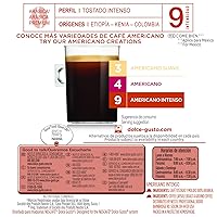 Vista 4 de Nestle Coffee mate Dolce Gusto - Cápsulas Nescafe Americano Intenso, 16 unidades, paquete de 3