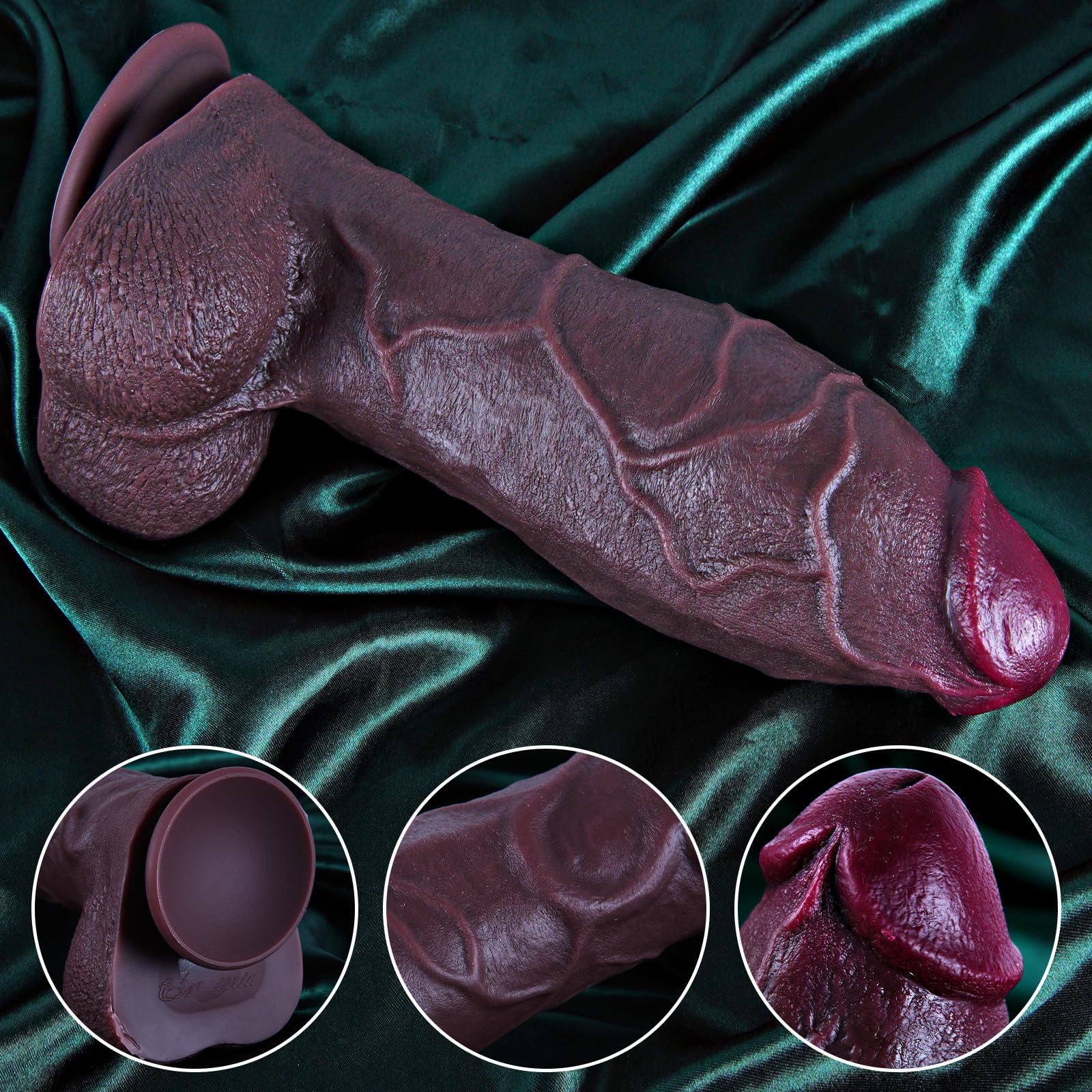 Dildo gigante de 9,2 cm de diámetro, 38 cm de largo, grueso, con ventosa, estimula el punto G, silicona de doble densidad, juguete anal XXXL, ideal para hombres y mujeres expertos