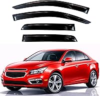Vista 102 de KPY Moldura deflectora de viento con protección contra la lluvia compatible con GMC Terrain 2018-2023, 4 unidades, para ventana lateral, autoadhesiva