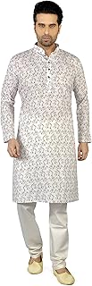 Mens Cotton Kurta Pyjama Set
