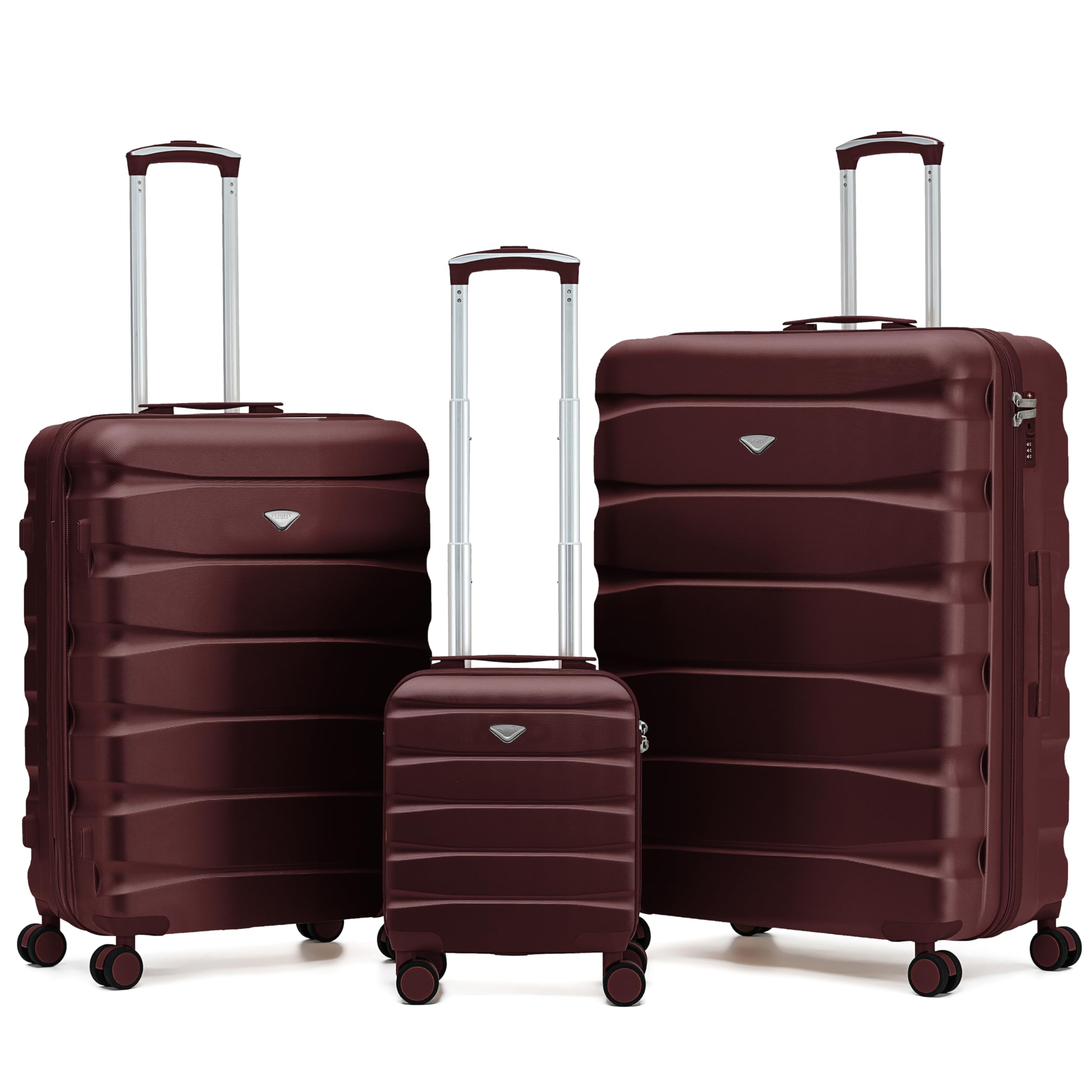 Flight Knight Underseat Cabin Suitcase 45x36x20cm | Free Hand Luggage for EasyJet & Wizz Air | Lightweight ABS Hard Shell with 8 Silent-Glide Spinner Wheels | Max Space Travel Bag — view 66