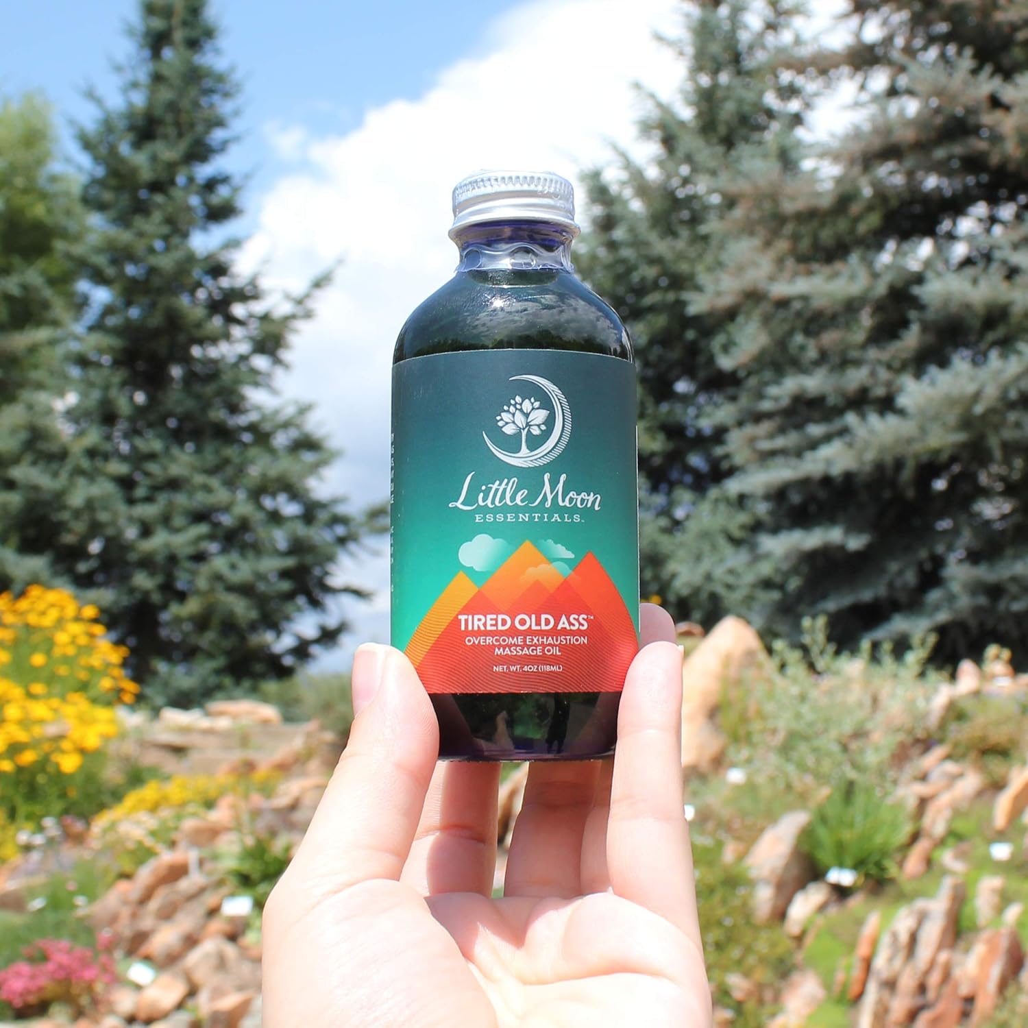 Gеt Chеар Prісе Little Moon Essentials Overcome Exhaustion Massage Oil, Tired Old Ass, 4 oz.