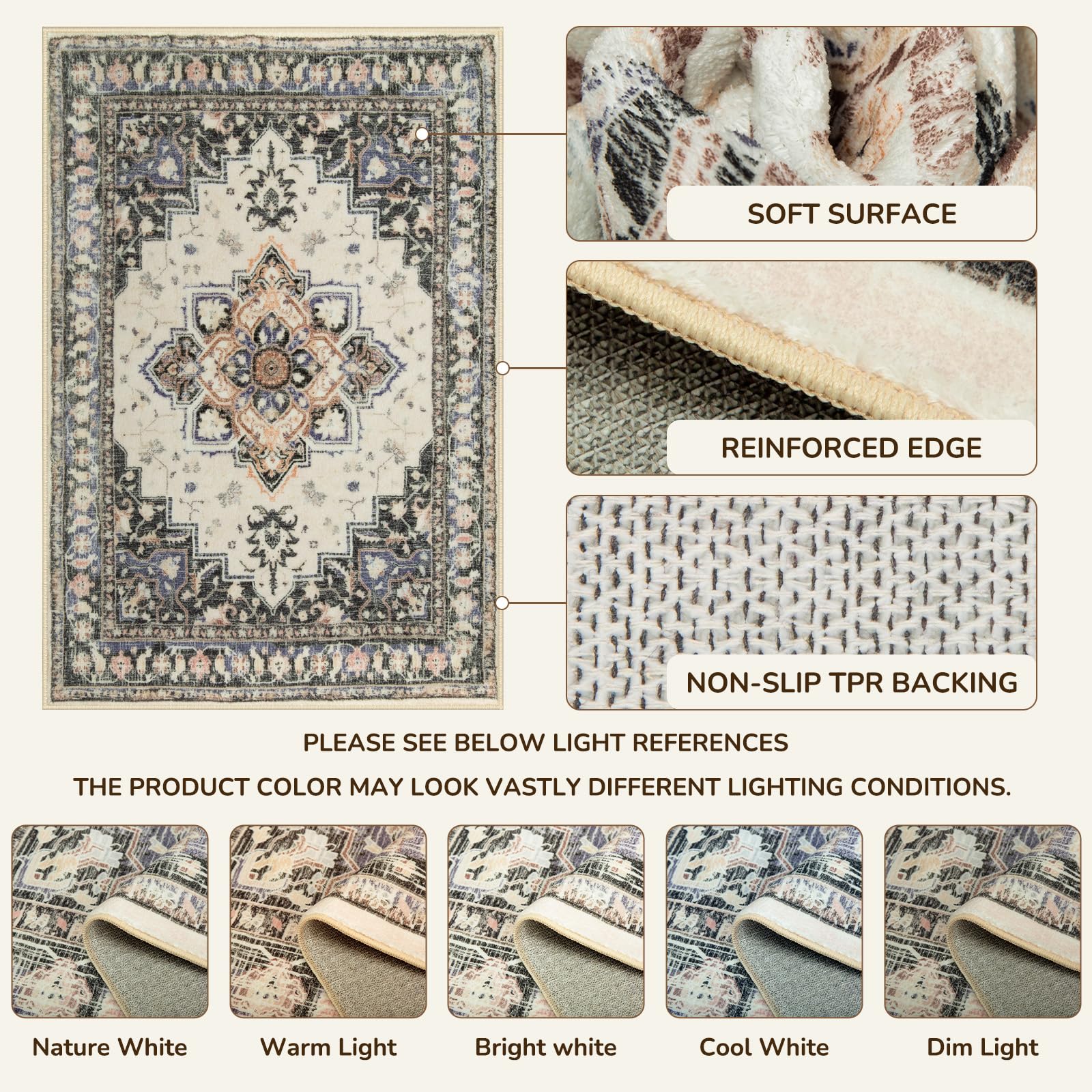 Amazon.com: BESTSWEETIE 2x3 Area Rugs for Living Room