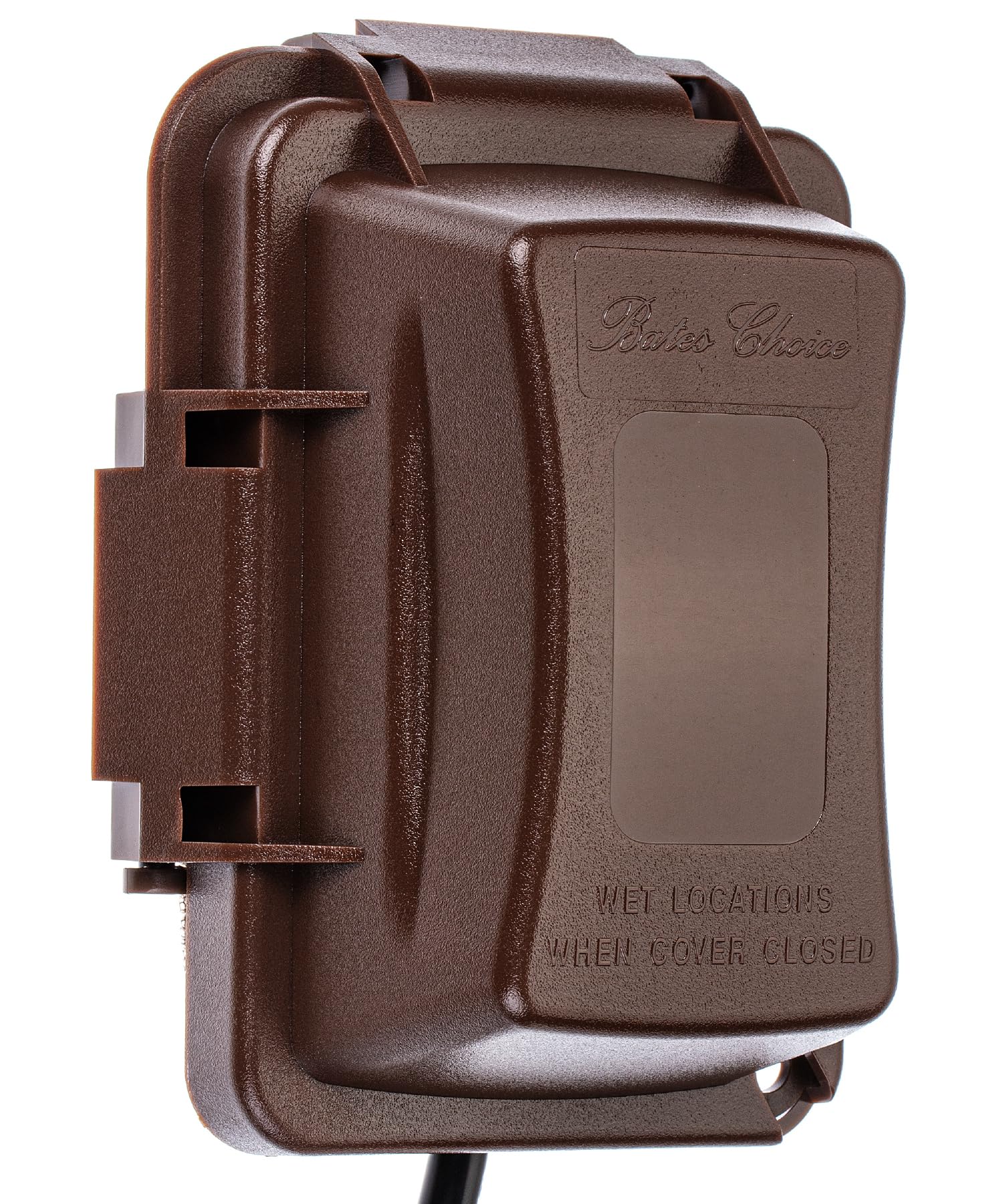 Bates- Weatherproof Electrical Outlet Cover, 1-Gang, Brown Outdoor Outlet Cover Weatherproof, Outdoor Plug Cover, Outlet Cover Box