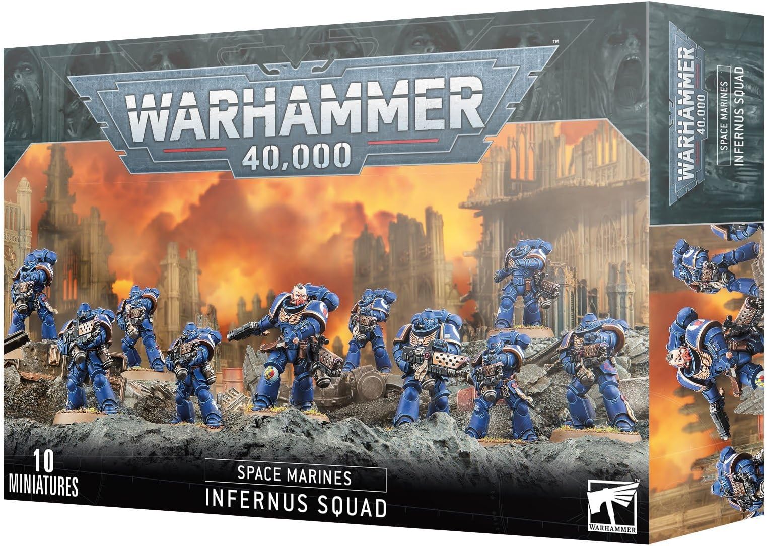 Warhammer Games Workshop 40,000 - Space Marines: Infernus Squad, Black