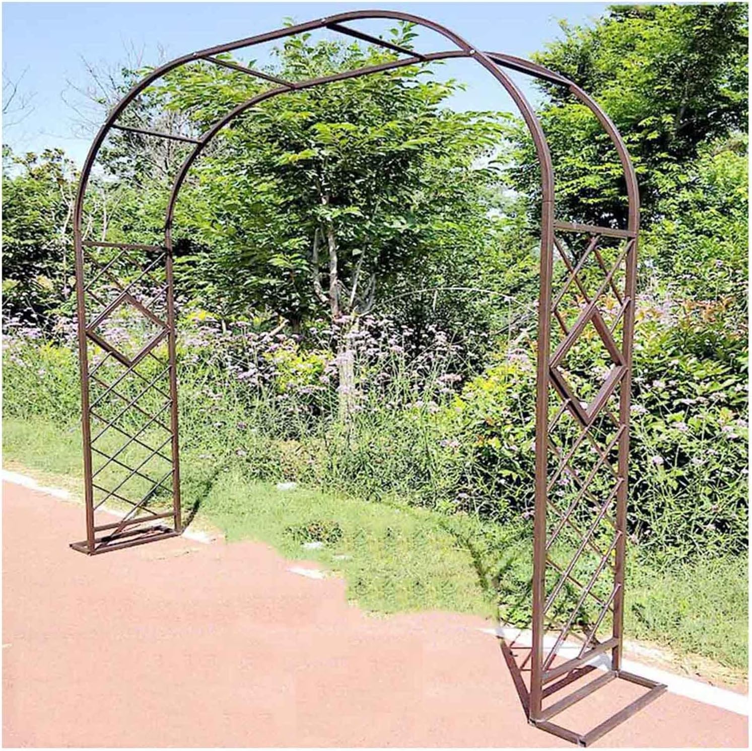 Arches de Roses Treillis de Plantes Grimpantes Tonnelle Décorative Métal 140cm