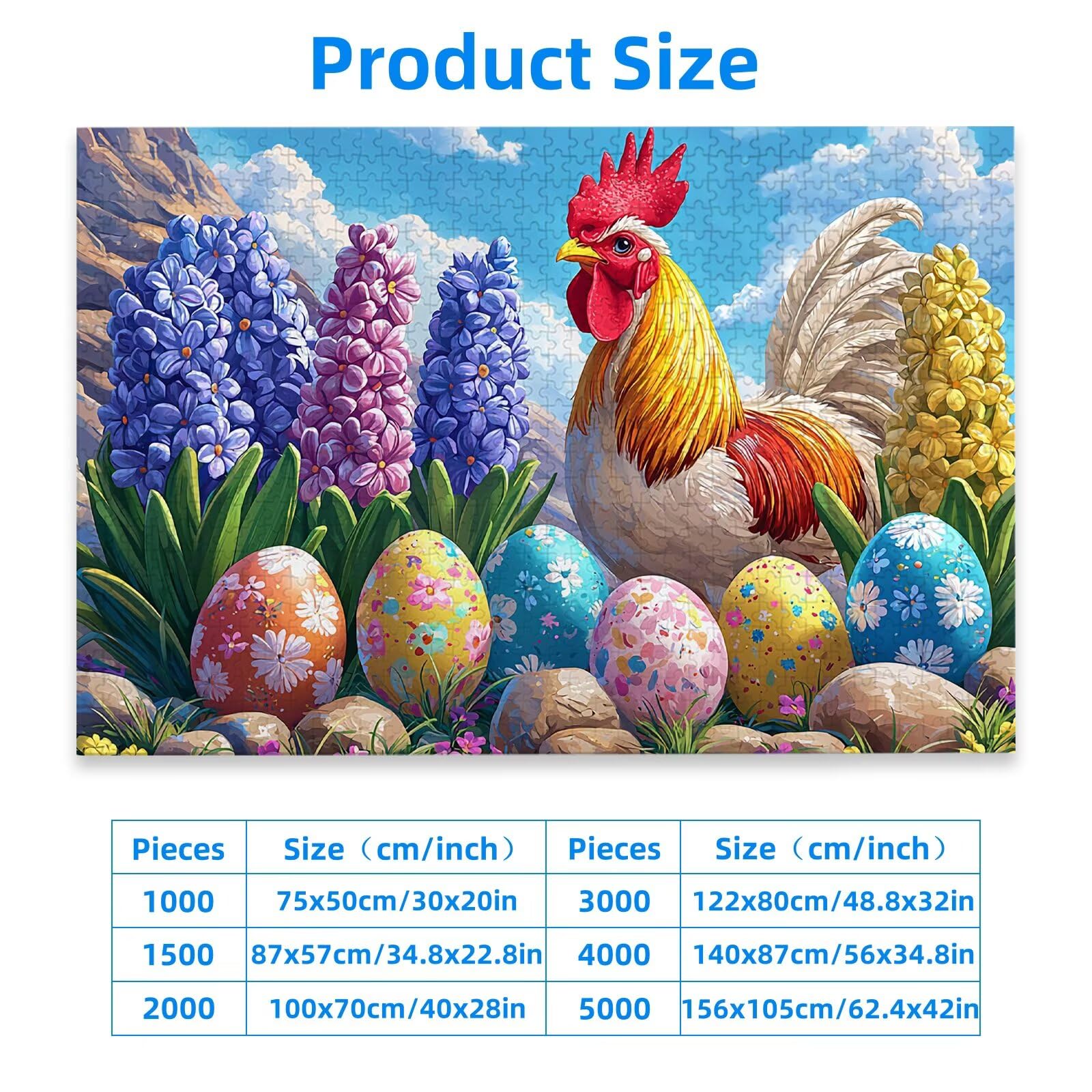 Puzzle 1500 Piezas, Puzzle Pollo con Caja para Adultos, DIY Animal Rompecabezas Madera para Adultos, 1500 Piezas Rompecabezas Desafiante, para Decoracion Hogar, Regalo Mujer, Regalo Hombres, -2710