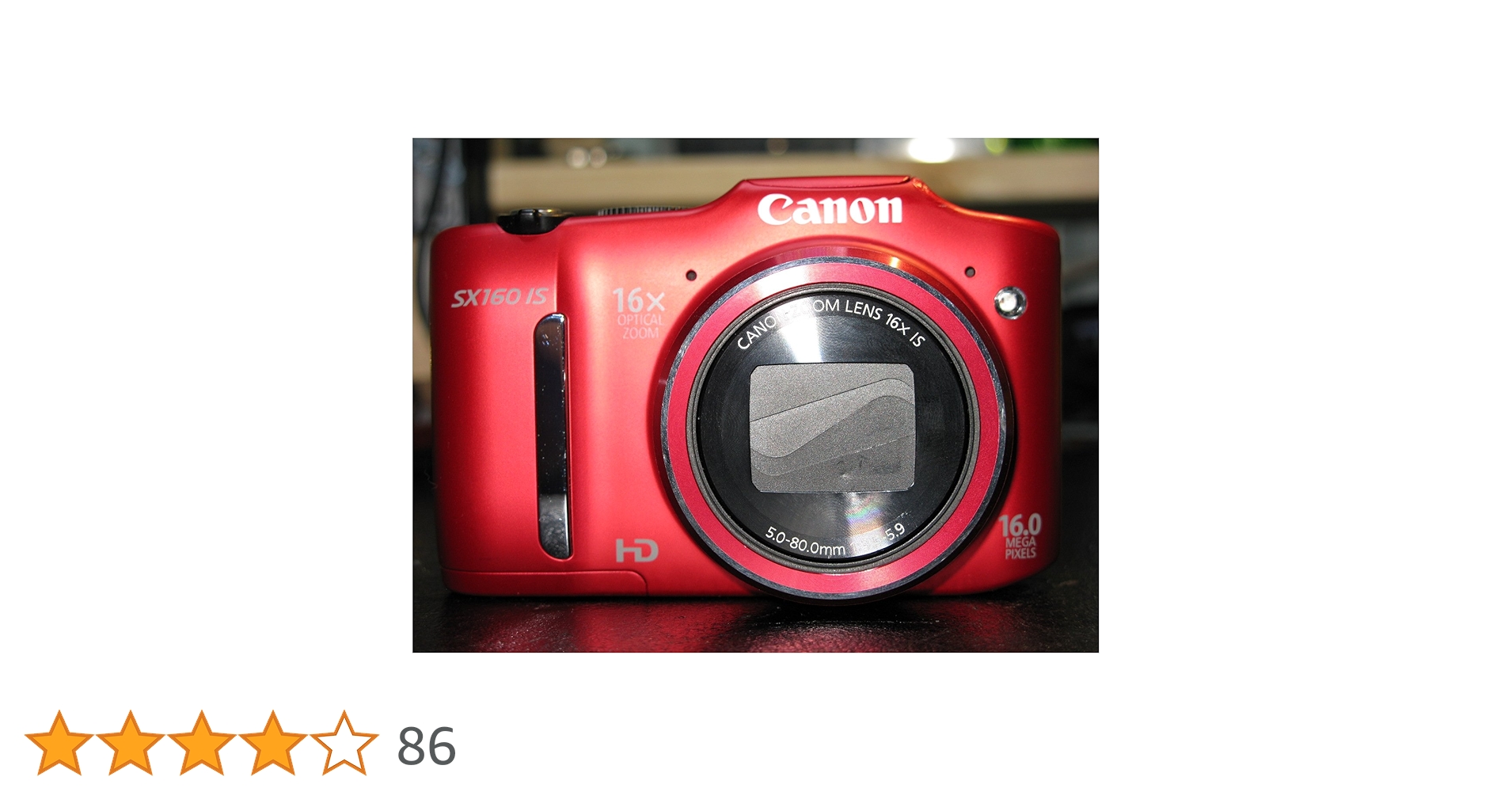 Canon Powershot SX160 IS (16.0 MP,16 x Optical Zoom,3 -inch