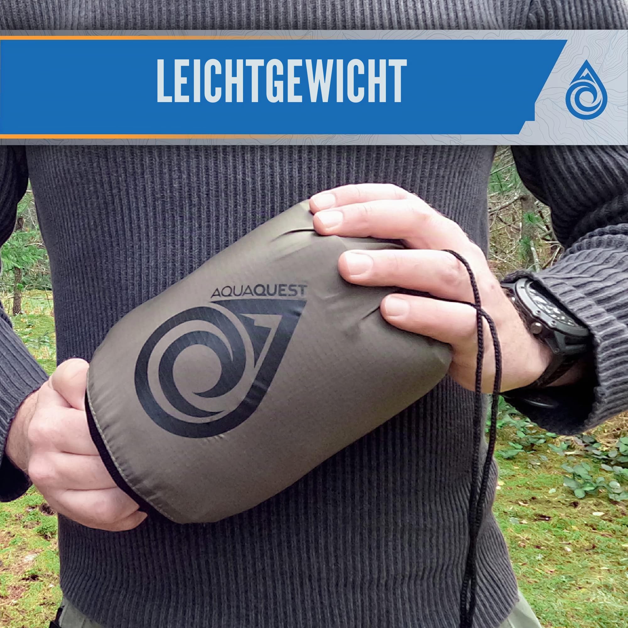 AquaQuest Pharaoh Bivy Tasche – Wasserdichter und atmungsaktiver Schlafsacküberzug für Outdoor, Survival und Camping