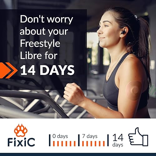 Miniatura 5 de Fixic Parche adhesivo Freestyle 25 piezas de tamaño grande  Bueno para Libre 1, 2, 3  Enlite  Guardian  Sin pegamento en el centro del parche  Papel