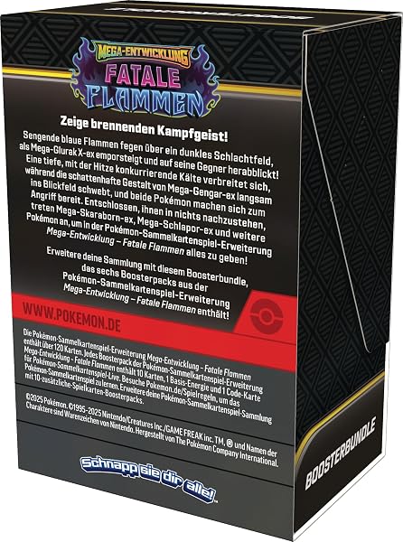 Pokémon-Sammelkartenspiel: Boosterbundle Mega-Entwicklung – Fatale Flammen (6 Boosterpacks) - 3