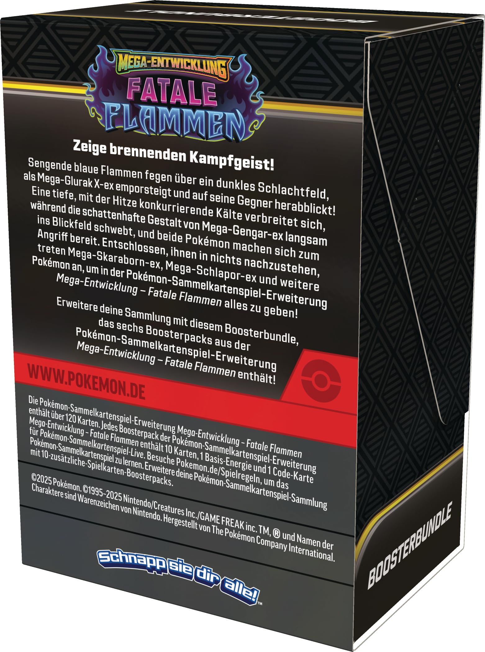 Pokémon-Sammelkartenspiel: Boosterbundle Mega-Entwicklung – Fatale Flammen (6 Boosterpacks)
