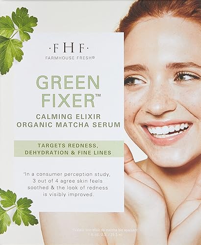 Miniatura 2 de FarmHouse Fresh Green Fixer Peptides Serum, elixir calmante con ácido hialurónico y matcha orgánico, 1 onza líquida